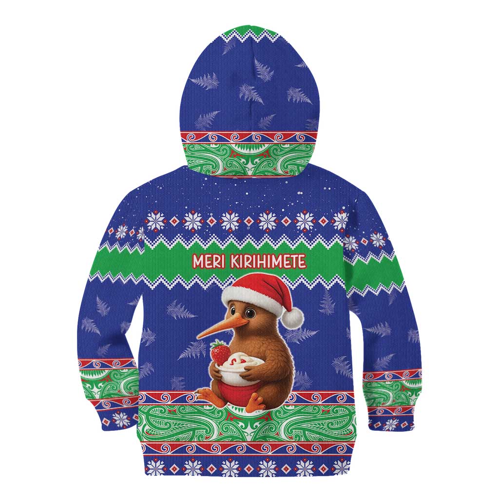 New Zealand Christmas Kid Hoodie Have Yourself A Kiwi-tastic Christmas - Polynesian Pride
