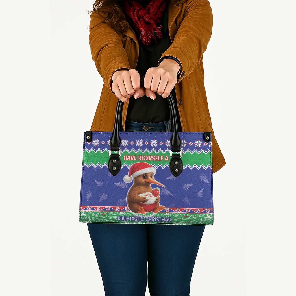 New Zealand Christmas Leather Bag Have Yourself A Kiwi-tastic Christmas - Polynesian Pride
