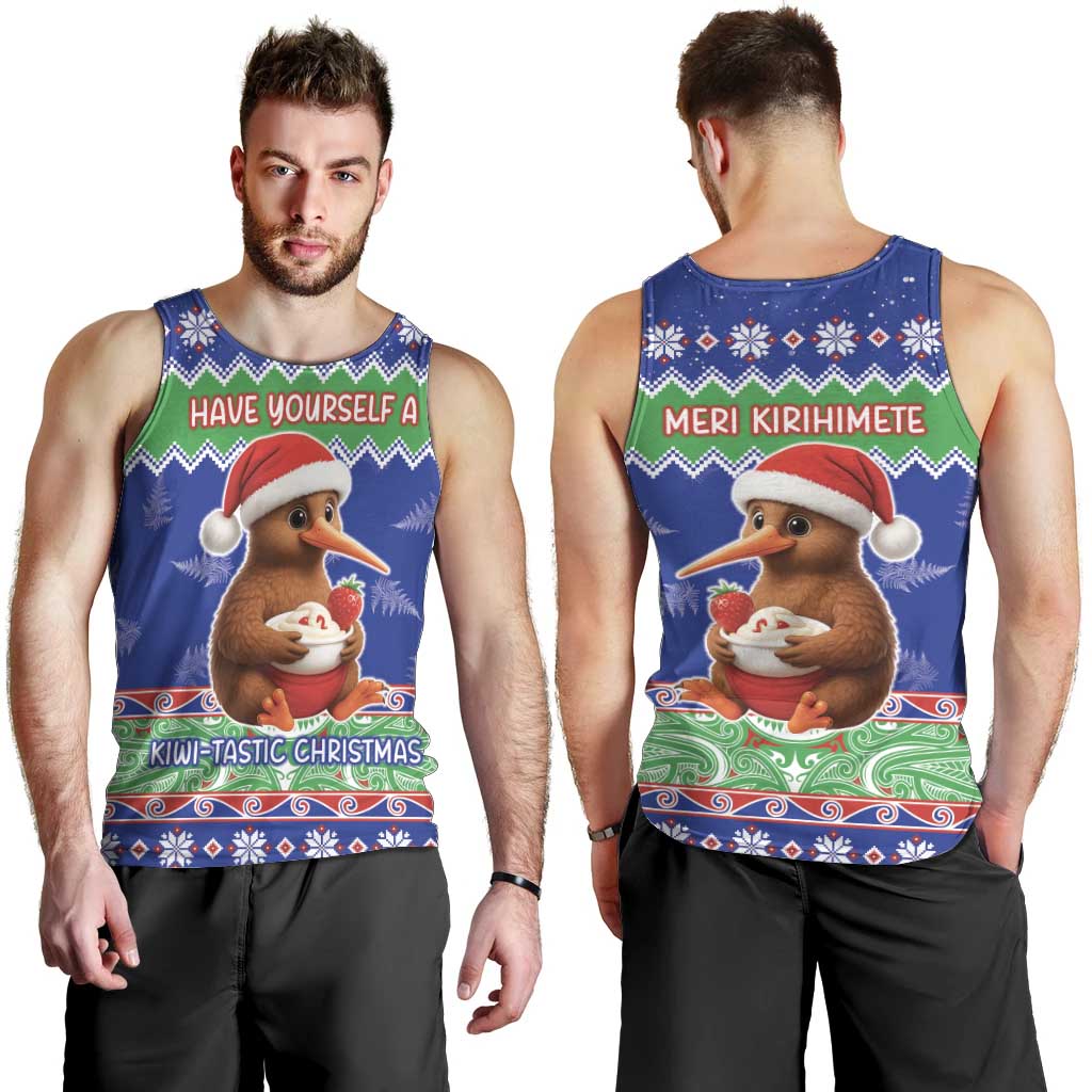 New Zealand Christmas Men Tank Top Have Yourself A Kiwi-tastic Christmas - Polynesian Pride
