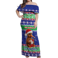 New Zealand Christmas Off Shoulder Maxi Dress Have Yourself A Kiwi-tastic Christmas - Polynesian Pride