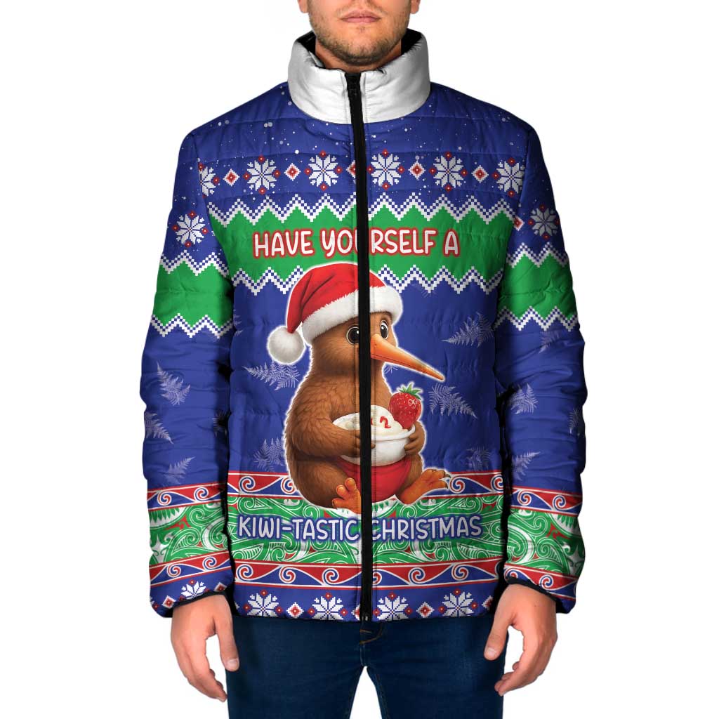 New Zealand Christmas Padded Jacket Have Yourself A Kiwi-tastic Christmas - Polynesian Pride