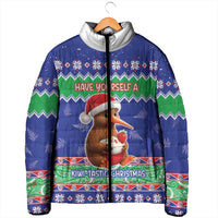 New Zealand Christmas Padded Jacket Have Yourself A Kiwi-tastic Christmas - Polynesian Pride