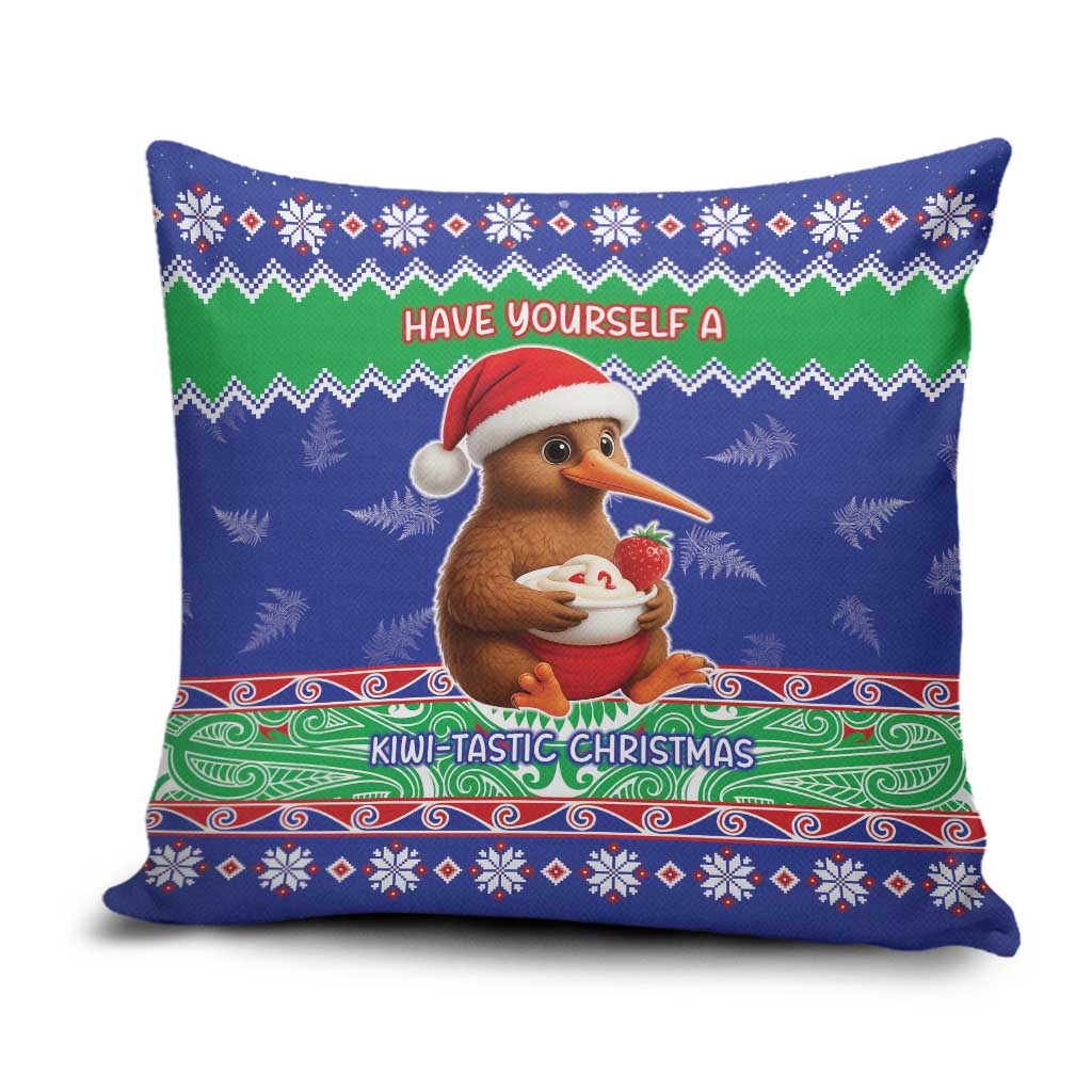 New Zealand Christmas Pillow Cover Have Yourself A Kiwi-tastic Christmas - Polynesian Pride