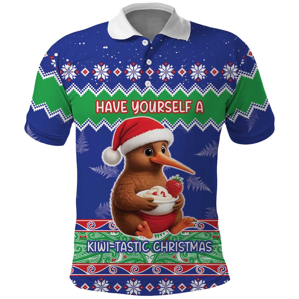 New Zealand Christmas Polo Shirt Have Yourself A Kiwi-tastic Christmas - Polynesian Pride