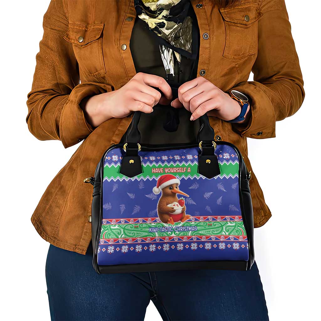 New Zealand Christmas Shoulder Handbag Have Yourself A Kiwi-tastic Christmas - Polynesian Pride