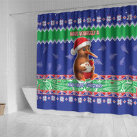 New Zealand Christmas Shower Curtain Have Yourself A Kiwi-tastic Christmas - Polynesian Pride
