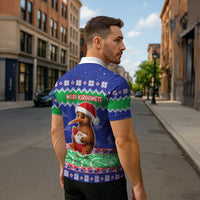 New Zealand Christmas Zipper Polo Shirt Have Yourself A Kiwi-tastic Christmas - Polynesian Pride