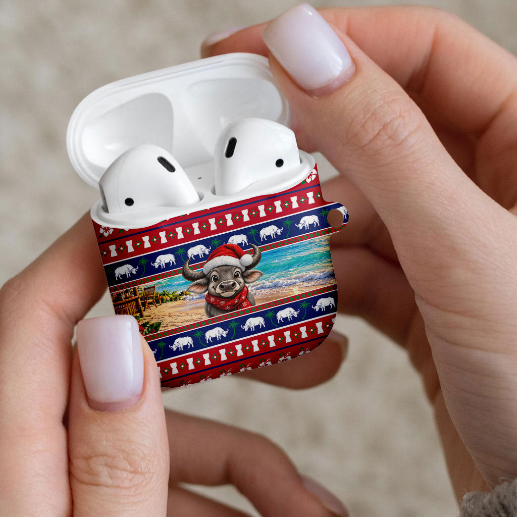 Guam Christmas AirPods Case Felis Pasgua Carabao Santa LT05 - Polynesian Pride