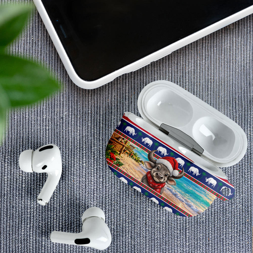 Guam Christmas AirPods Case Felis Pasgua Carabao Santa LT05 - Polynesian Pride
