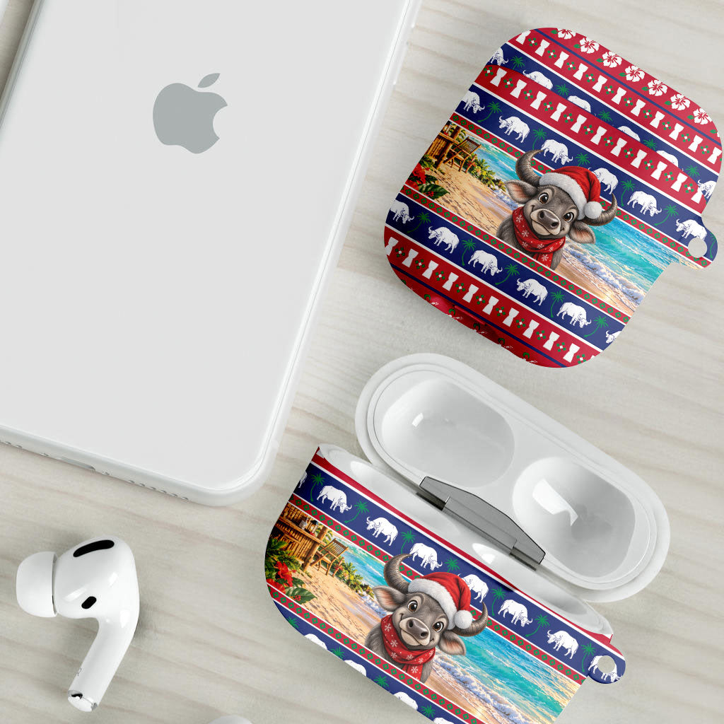 Guam Christmas AirPods Case Felis Pasgua Carabao Santa LT05 - Polynesian Pride