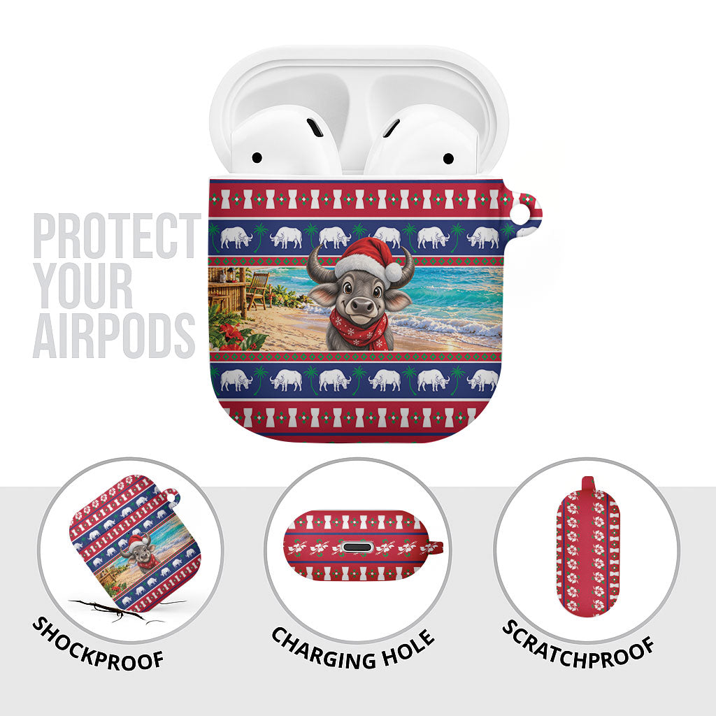 Guam Christmas AirPods Case Felis Pasgua Carabao Santa LT05 - Polynesian Pride