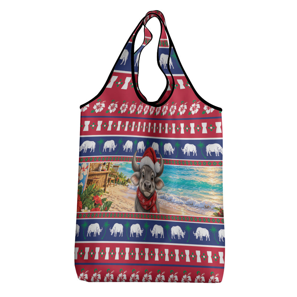 Guam Christmas Grocery Bag Felis Pasgua Carabao Santa LT05 - Polynesian Pride