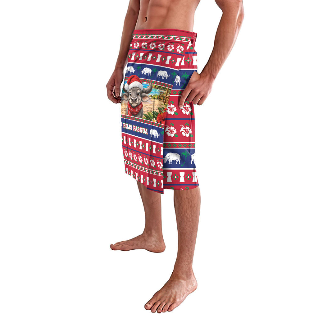 Guam Christmas Lavalava Felis Pasgua Carabao Santa LT05 - Polynesian Pride