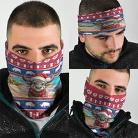 Guam Christmas Neck Gaiter Felis Pasgua Carabao Santa LT05 - Polynesian Pride