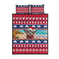 Guam Christmas Quilt Bed Set Felis Pasgua Carabao Santa LT05 - Polynesian Pride