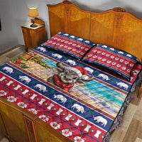 Guam Christmas Quilt Bed Set Felis Pasgua Carabao Santa LT05 - Polynesian Pride