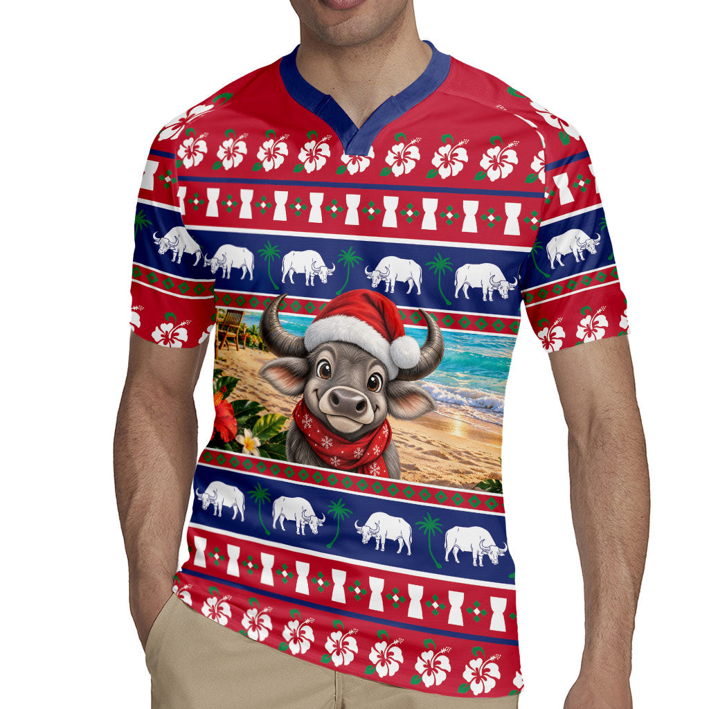 Guam Christmas Rugby Jersey Felis Pasgua Carabao Santa LT05 - Polynesian Pride