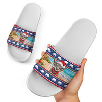 Guam Christmas Slide Sandals Felis Pasgua Carabao Santa LT05 - Polynesian Pride
