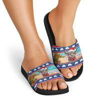 Guam Christmas Slide Sandals Felis Pasgua Carabao Santa LT05 - Polynesian Pride