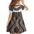 New Zealand Aotearoa Family Matching Off Shoulder Maxi Dress and Hawaiian Shirt Taniko Art Simple Style LT05 - Polynesian Pride