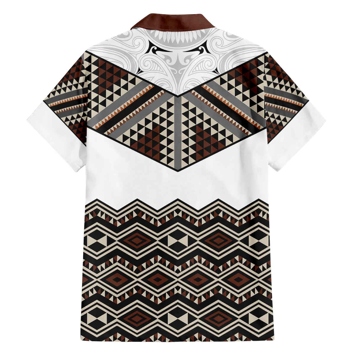 New Zealand Aotearoa Family Matching Summer Maxi Dress and Hawaiian Shirt Taniko Art Simple Style LT05 - Polynesian Pride