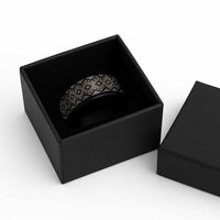 New Zealand Aotearoa Spinner Ring Taniko Art Simple Style