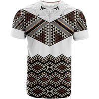 New Zealand Aotearoa T Shirt Taniko Art Simple Style LT05 - Polynesian Pride