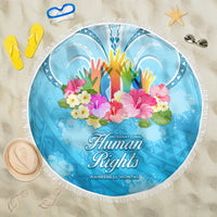 Universal Human Rights Month Beach Blanket Polynesian Style LT05 One Size 150cm Blue - Polynesian Pride