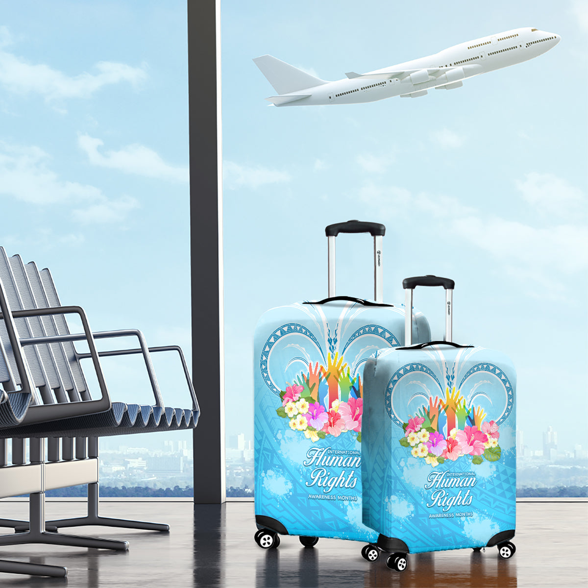 Universal Human Rights Month Luggage Cover Polynesian Style LT05 - Polynesian Pride