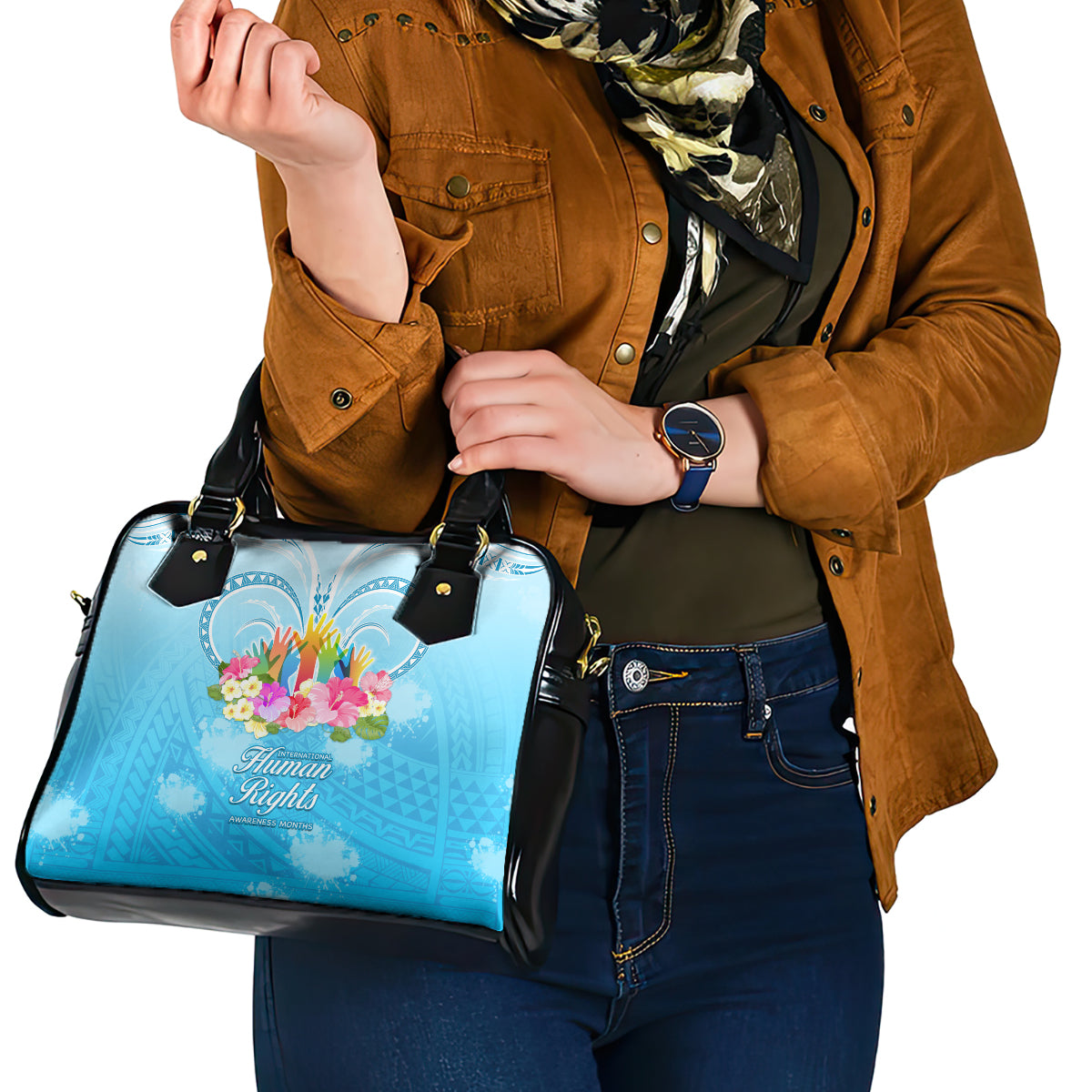 Universal Human Rights Month Shoulder Handbag Polynesian Style LT05 - Polynesian Pride
