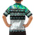 New Zealand Aotearoa Family Matching Off Shoulder Maxi Dress and Hawaiian Shirt With Paua Shell Kowhaiwhai Pattern LT05 - Polynesian Pride
