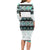 New Zealand Aotearoa Long Sleeve Bodycon Dress With Paua Shell Kowhaiwhai Pattern LT05 - Polynesian Pride