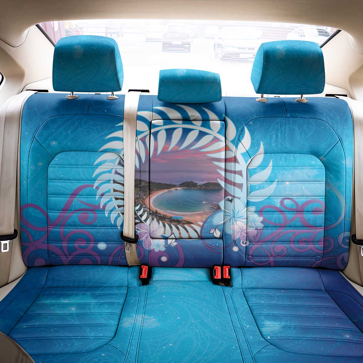 New Zealand Matapouri Beach Landscape Back Car Seat Cover LT05 - Polynesian Pride
