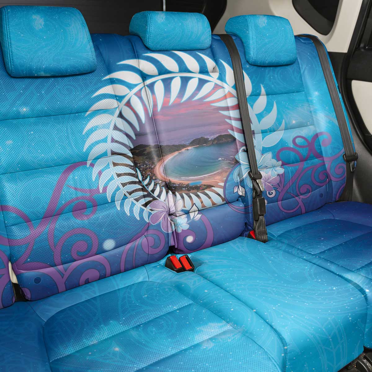 New Zealand Matapouri Beach Landscape Back Car Seat Cover LT05 - Polynesian Pride