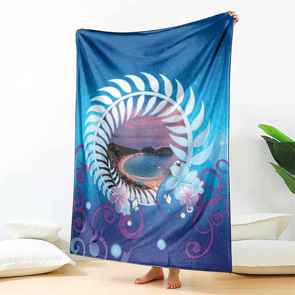 New Zealand Matapouri Beach Landscape Blanket