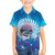 New Zealand Matapouri Beach Landscape Family Matching Off The Shoulder Long Sleeve Dress and Hawaiian Shirt