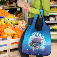 New Zealand Matapouri Beach Landscape Grocery Bag