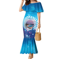 New Zealand Matapouri Beach Landscape Mermaid Dress