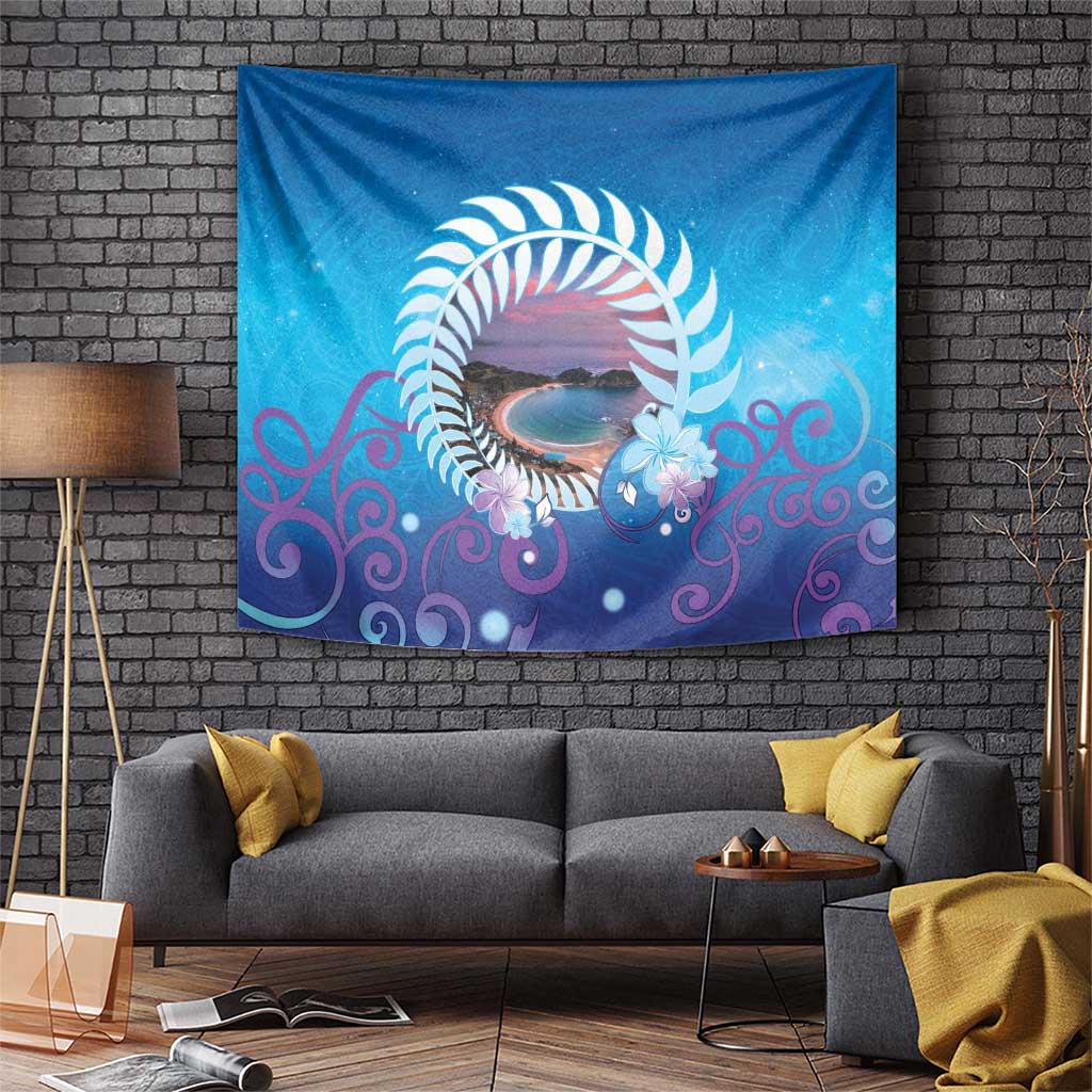 New Zealand Matapouri Beach Landscape Tapestry LT05 Blue - Polynesian Pride