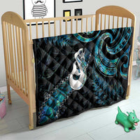 New Zealand Aotearoa Quilt Maori Manaia Paua Shell Glitter Turquoise LT05 - Polynesian Pride
