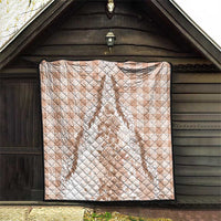 Aloha Hawaii Palaka Quilt Beige Plumeria Lei - Polynesian Pride