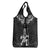 New Zealand Maori Taiaha Grocery Bag Tiki Warrior Black