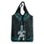 New Zealand Maori Taiaha Grocery Bag Tiki Warrior Paua Shell
