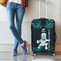New Zealand Maori Taiaha Luggage Cover Tiki Warrior Paua Shell LT05 - Polynesian Pride