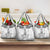 New Zealand Maori Taiaha Grocery Bag Tiki Warrior White
