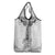 New Zealand Maori Taiaha Grocery Bag Tiki Warrior White