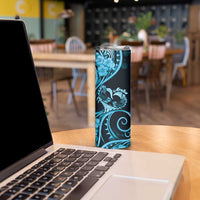 New Zealand Valentine Skinny Tumbler Aroha Cyan Piwakawaka LT05 - Polynesian Pride