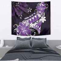 Hawaii Valentine Day Tapestry Polynesian Hibiscus Art Style Purple LT05 - Polynesian Pride