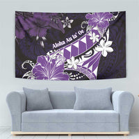 Hawaii Valentine Day Tapestry Polynesian Hibiscus Art Style Purple LT05 - Polynesian Pride