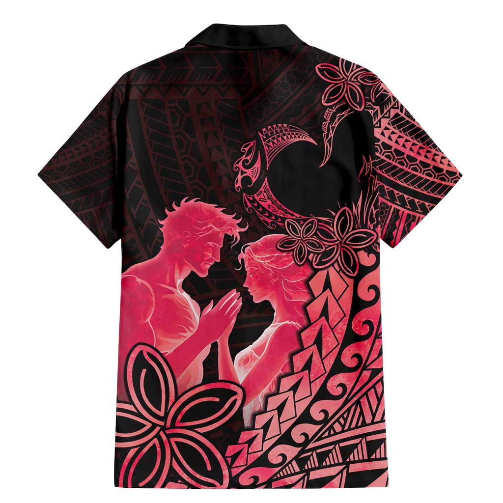 Alofa Samoa Valentine Red Family Matching Mermaid Dress and Hawaiian Shirt Love Is The Greatest Thing LT05 - Polynesian Pride
